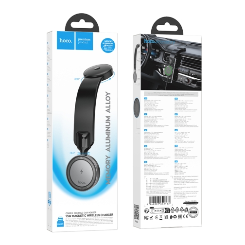 Купить Автодержатель Hoco HW29 Magnetic Ring Wireless 15W, 2