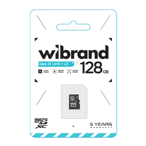 Купити Карта Пам'яті Wibrand MicroSDHC 128gb UHS-1 U3 10 Class