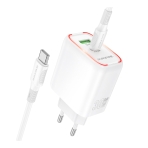 Купити Мережевий Зарядний Пристрій Borofone BA89A 1USB-C/1USB PD/QC 30W+Type-C to Type-C, 3