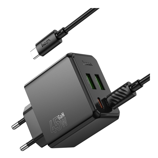Купити Мережевий Зарядний Пристрій Hoco CS18A 2USB-C/2USB PD/QC 45W+Type-C to Type-C, 6