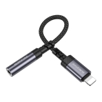 Купити Перехідник Borofone BV24 iP to AUX 3.5mm (female) 15cm, 6