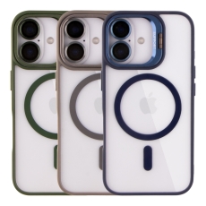 Купити Чохол TPU+PC+Metal Stand Case with MagSafe and Camera Lenses для iPhone 16