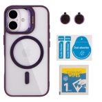 Купити Чохол TPU+PC+Metal Stand Case with MagSafe and Camera Lenses для iPhone 16, 6