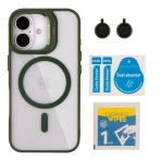 Купити Чохол TPU+PC+Metal Stand Case with MagSafe and Camera Lenses для iPhone 16, 7