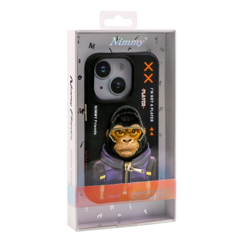 Купить Чехол TPU+PC Nimmy 3D with Metal Buttons для iPhone 15, 2