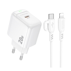 Купити Мережевий Зарядний Пристрій Borofone BAS43A 1USB-C PD/QC 20W+Type-C to Lightning
