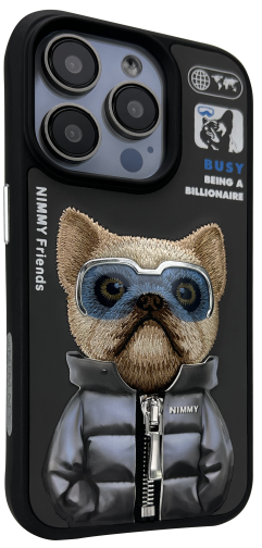 Купить Чехол TPU+PC Nimmy 3D with Metal Buttons для iPhone 15, 10