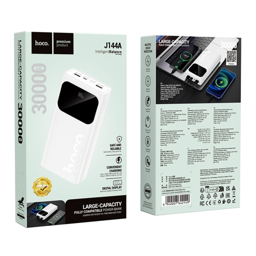 Купити Універсальна Мобільна Батарея Power Bank Hoco J144A Hymn 30000 mAh, 2