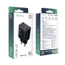 Купити Мережевий Зарядний Пристрій Ridea RW-20220 Rapid Duo 1USB/1USB-C QC/PD 20W Купити Мережевий Зарядний Пристрій Ridea RW-20220 Rapid Duo 1USB/1USB-C QC/PD 20W