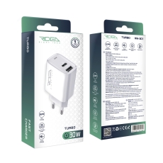 Купить Сетевое Зарядное Устройство Ridea RW-30120 Turbo 1USB/1USB-C QC/PD 30W