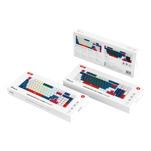 Купить Клавиатура Игровая беспроводная XO KB-08 Wireless Tri-mode 96-key Mechanical, 2