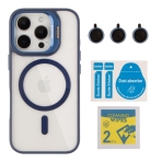 Купить Чехол TPU+PC+Metal Stand Case with MagSafe and Camera Lenses для iPhone 16 Pro, 5