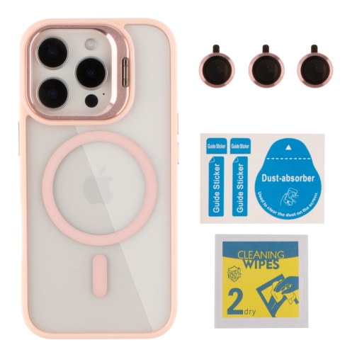 Купить Чехол TPU+PC+Metal Stand Case with MagSafe and Camera Lenses для iPhone 16 Pro, 10