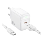 Купить Сетевое Зарядное Устройство Borofone BAS43A 1USB-C PD/QC 20W+Type-C to Type-C, 3