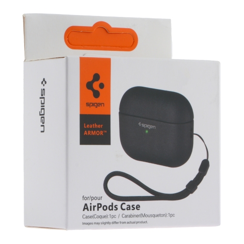 Купити Футляр TPU Spigen Leather Armor для Airpods 1/2, 2