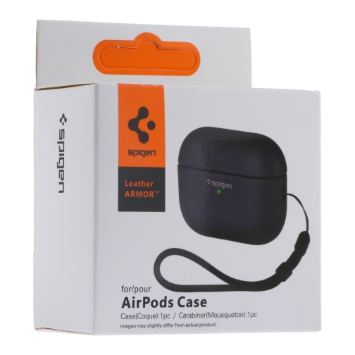 Купити Футляр TPU Spigen Leather Armor для Airpods 1/2, 3