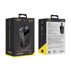 Купити Універсальна Мобільна Батарея YOKI MaxCap 65W 40000 mAh Black YK-PMC4061