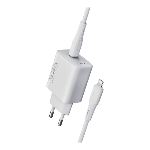 Купить Сетевое Зарядное Устройство Ridea RW-20125 Rapid Pro 1USB-C QC/PD 20W+Type-C to Lightning