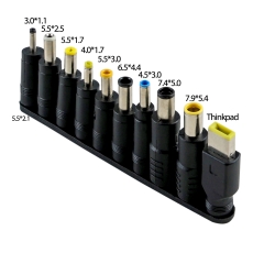 Купити Кабель Type-C to DC PD100W 5.5х2.1 мм+10 Перехідників 1.8m Купити Кабель Type-C to DC PD100W 5.5х2.1 мм+10 Перехідників 1.8m