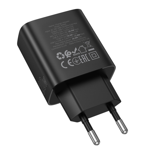 Купить Сетевое Зарядное Устройство Borofone BA96A 1USB-C/1USB PD/QC 20W Led Display, 7