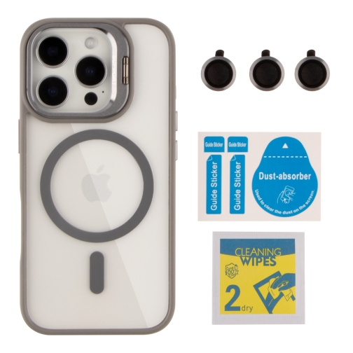 Купити Чохол TPU+PC+Metal Stand Case with MagSafe and Camera Lenses для iPhone 16 Pro Max, 8