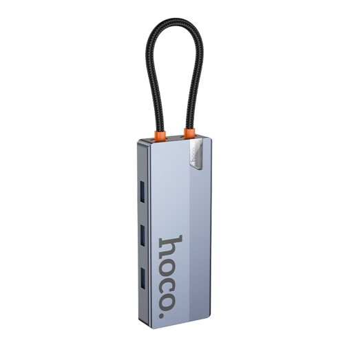 Купити Хаб USB Hoco HB51 Type-C 6-in-1 (HDTV+RJ45-100Mbps+PD+USB3.0*3), 4