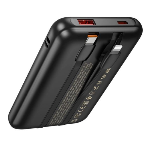Купити Універсальна Мобільна Батарея Power Bank Hoco Q37 Graceful 22.5W+PD20W with two cables 10000mAh, 7