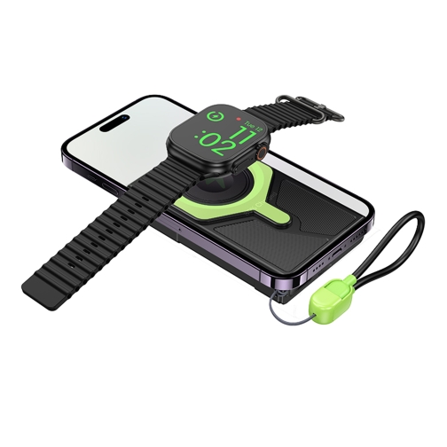 Купити Універсальна Мобільна Батарея Power Bank Hoco DB83 22.5W+PD20W magnetic, with watch charging, cable 10000mAh, 3