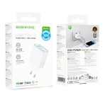 Купити Мережевий Зарядний Пристрій Borofone BA89A 1USB-C/1USB PD/QC 30W, 2