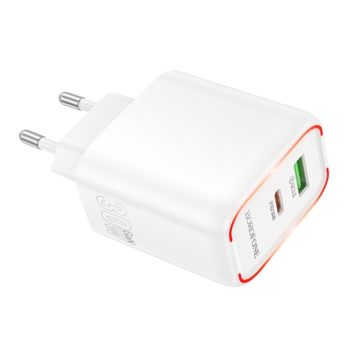 Купити Мережевий Зарядний Пристрій Borofone BA89A 1USB-C/1USB PD/QC 30W, 3