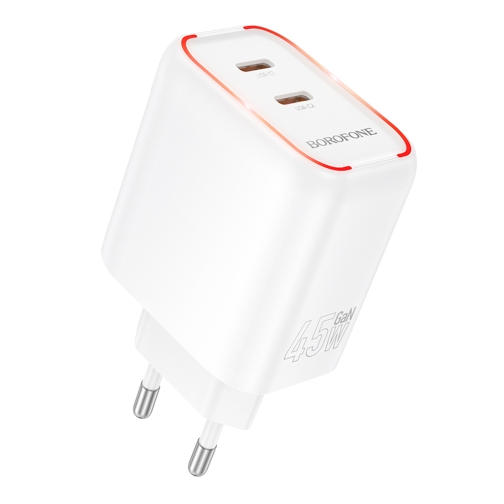 Купити Мережевий Зарядний Пристрій Borofone BA90A 2USB-C PD/QC45W
