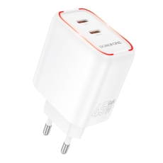 Купити Мережевий Зарядний Пристрій Borofone BA90A 2USB-C PD/QC45W Купити Мережевий Зарядний Пристрій Borofone BA90A 2USB-C PD/QC45W