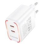 Купити Мережевий Зарядний Пристрій Borofone BA90A 2USB-C PD/QC45W, 5