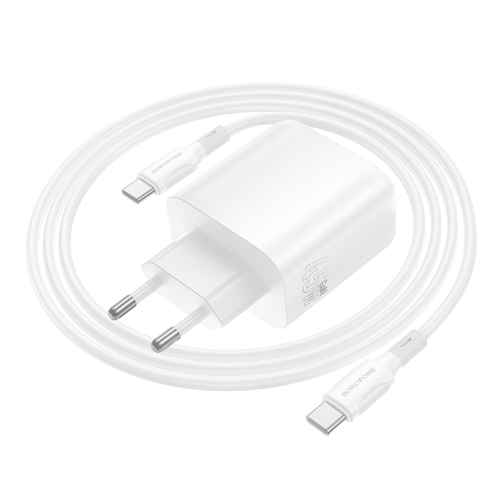 Купить Сетевое Зарядное Устройство Borofone BA90A 2USB-C PD/QC45W+Type-C to Type-C, 7