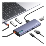 Купить USB Hub LDNIO DS-16H Type-C To PD*1(100W)+HDMI*1(4K@30hz)+USB3.0*3+RJ45*1(1Gbps), 3