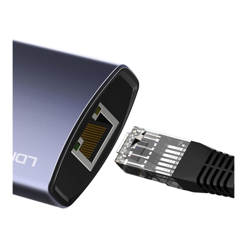 Купить USB Hub LDNIO DS-16H Type-C To PD*1(100W)+HDMI*1(4K@30hz)+USB3.0*3+RJ45*1(1Gbps), 5