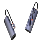 Купить USB Hub LDNIO DS-16H Type-C To PD*1(100W)+HDMI*1(4K@30hz)+USB3.0*3+RJ45*1(1Gbps), 6