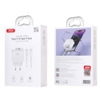 Купить Сетевое Зарядное Устройство XO L137 1USB-C/1USB PD/QC 20W+Type-C to Type-C New Logo, 2
