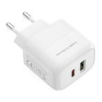 Купить Сетевое Зарядное Устройство XO L137 1USB-C/1USB PD/QC 20W+Type-C to Type-C New Logo, 5