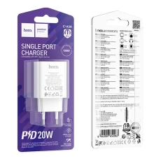 Купити Мережевий Зарядний Пристрій Hoco C143A 1USB-C PD/QC 20W