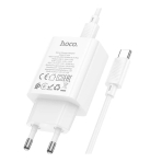 Купити Мережевий Зарядний Пристрій Hoco C143A 1USB-C PD/QC 20W+Type-C to Type-C, 6