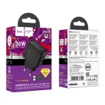 Купити Мережевий Зарядний Пристрій Hoco CS61A 1USB/1USB-C PD/QC 30W+Type-C to Type-C, 2