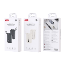 Купить Power Bank XO PR260 Self-watch wireless charger, Type-C cable digital fast charger 20W, 10000 mAh