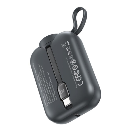 Купити Універсальна Мобільна Батарея Power Bank XO PR260 Self-watch wireless charger, Type-C cable digital fast charger 20W, 10000 mAh, 6