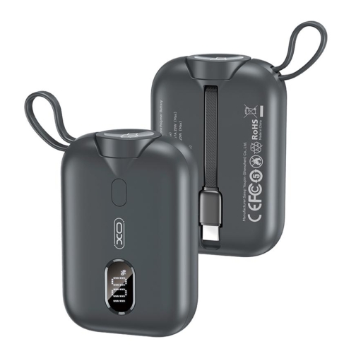 Купити Універсальна Мобільна Батарея Power Bank XO PR260 Self-watch wireless charger, Type-C cable digital fast charger 20W, 10000 mAh, 7