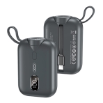 Купити Універсальна Мобільна Батарея Power Bank XO PR260 Self-watch wireless charger, Type-C cable digital fast charger 20W, 10000 mAh, 7