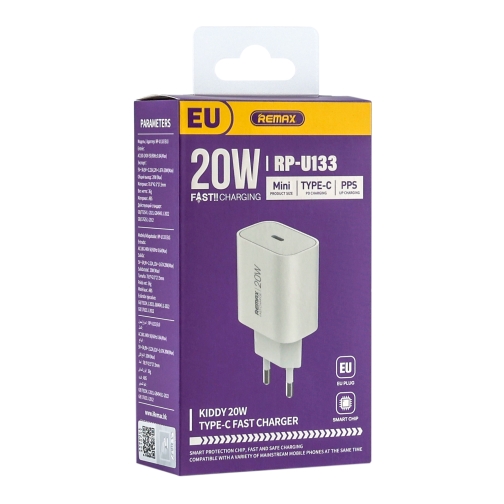 Купити Мережевий Зарядний Пристрій Remax RP-U133 20W 1C, 2