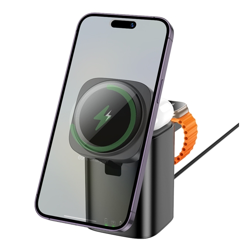 Купить Беспроводное Зарядное Устройство Hoco CQ20 3-in-1 15W Magnetic (iWatch), 3