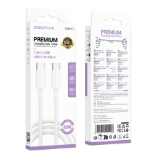 Купить USB Borofone BX117 Type-C to Type-C 60W