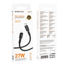 Купить USB Borofone BX116 PD27W Type-C to Lightning